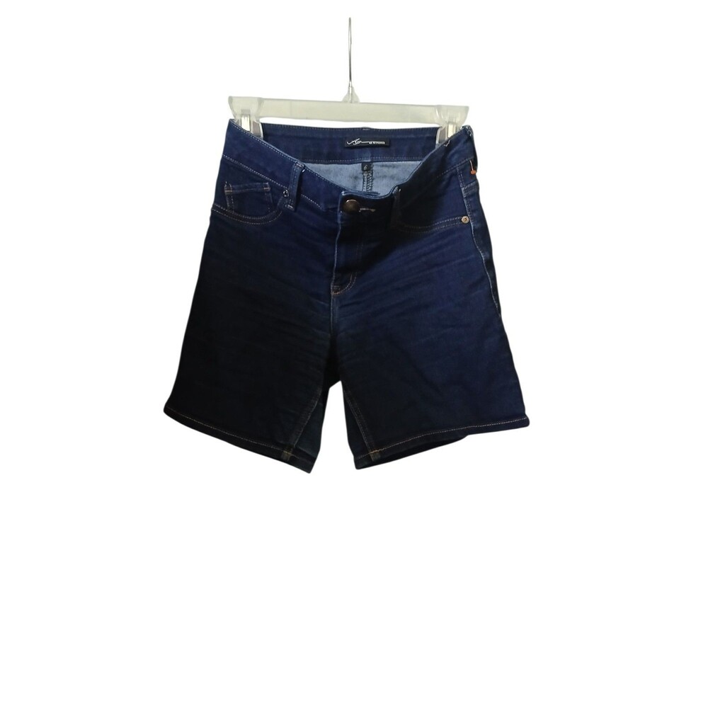 AG Adriano Goldschmied Denim Shorts Women’s Size 6 Dark Wash Stretch Mid Rise
